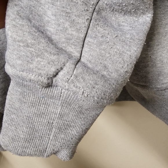 Canada Weather Gear Gray Fleece Lined Hooded Lightweight Jacket - Picture 8 of 13